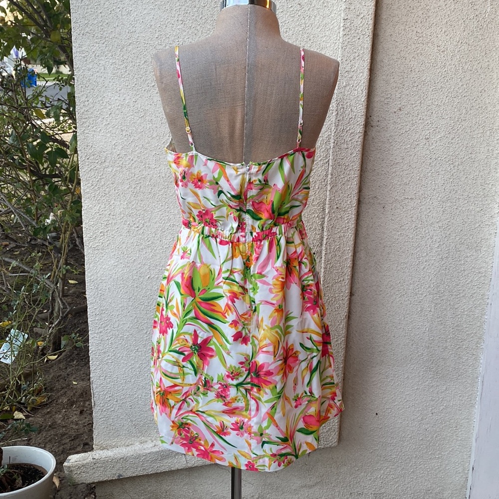 J.Crew beautiful seaside cami floral dress w/ great usable pockets - Picture 6 of 13